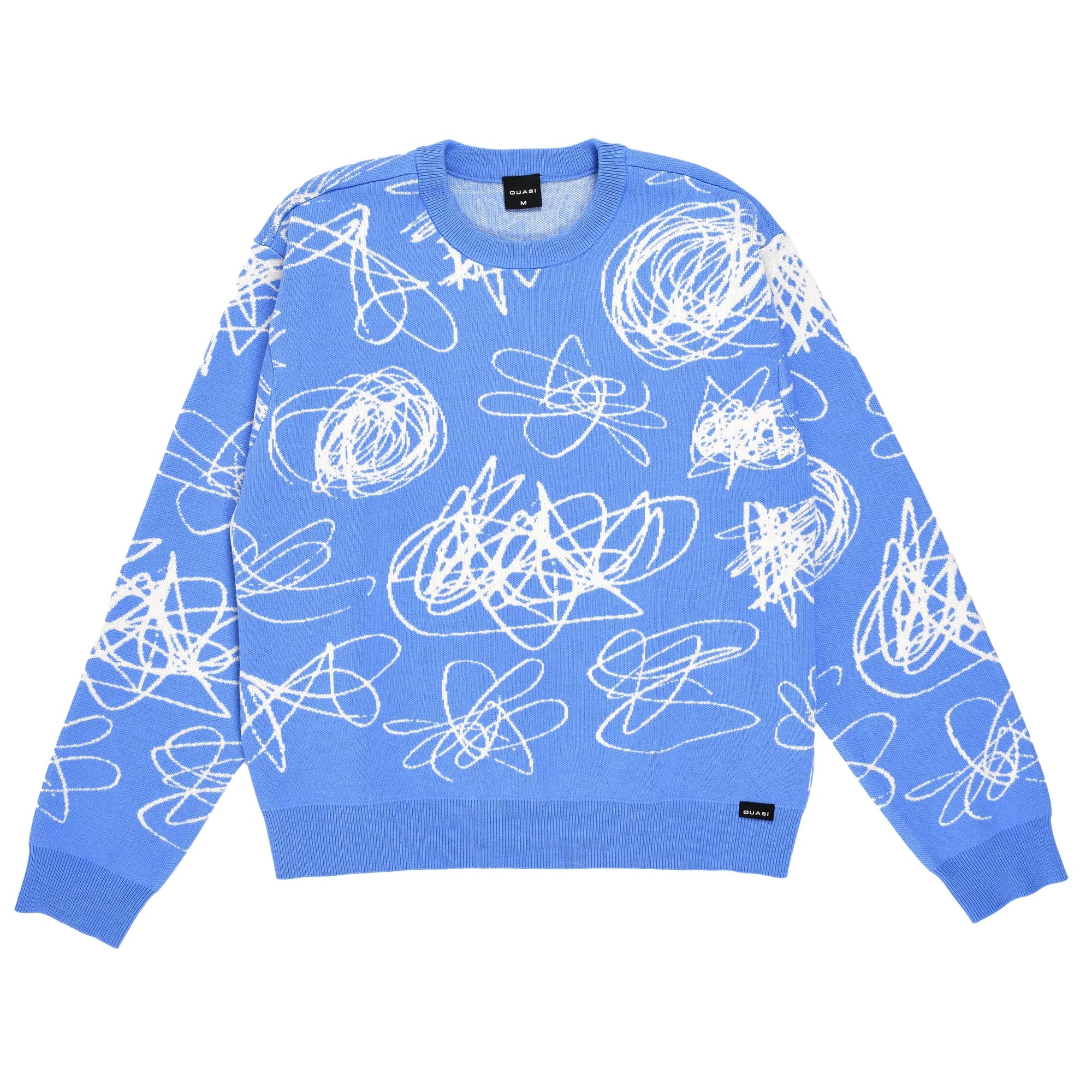 Quasi Skateboards - Lascaux Sweater - Vista Blue - ARROW & BEAST