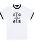 Hockey Skateboards - Divine Child Ringer Tee - White - ARROW & BEAST