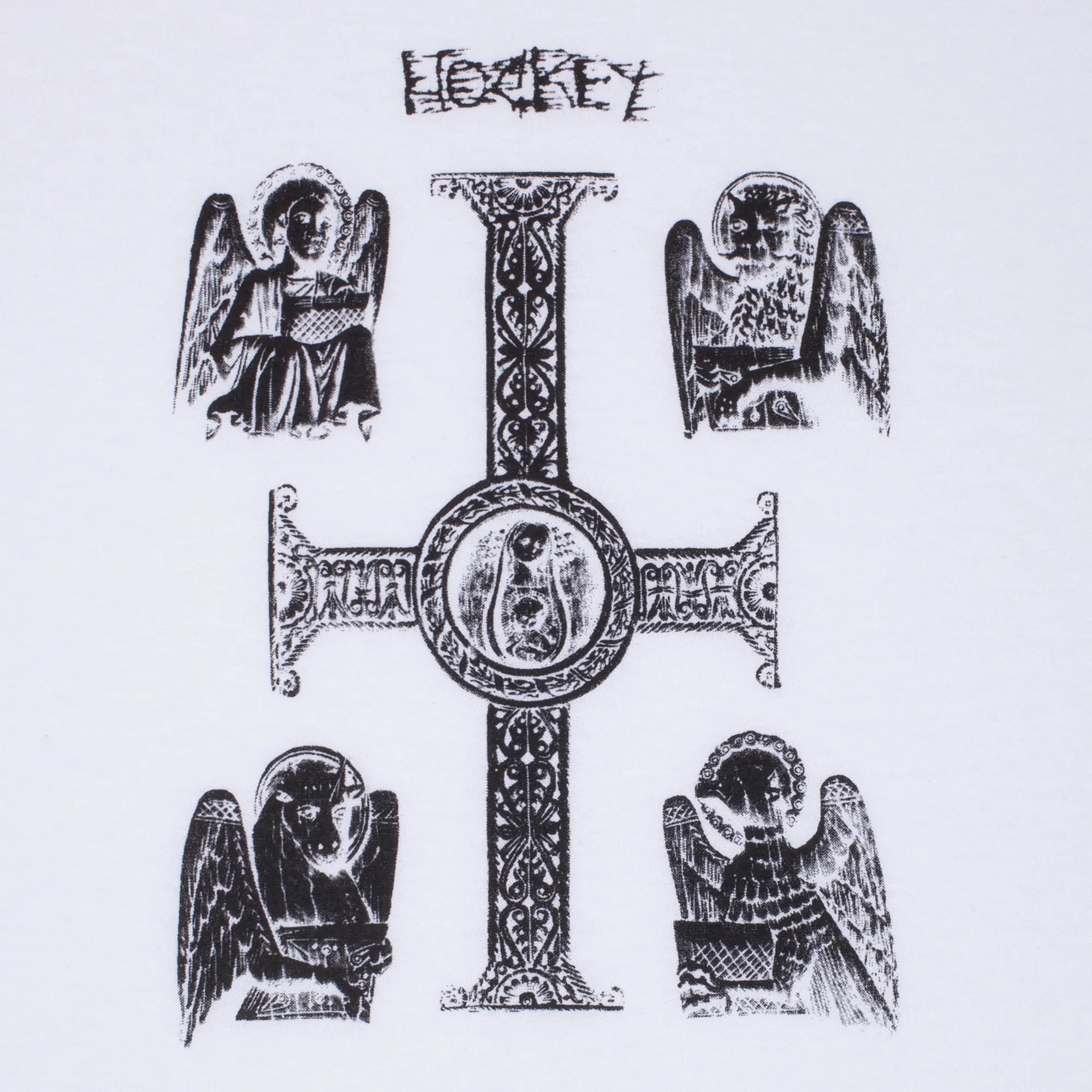 Hockey Skateboards - Divine Child Ringer Tee - White - ARROW & BEAST