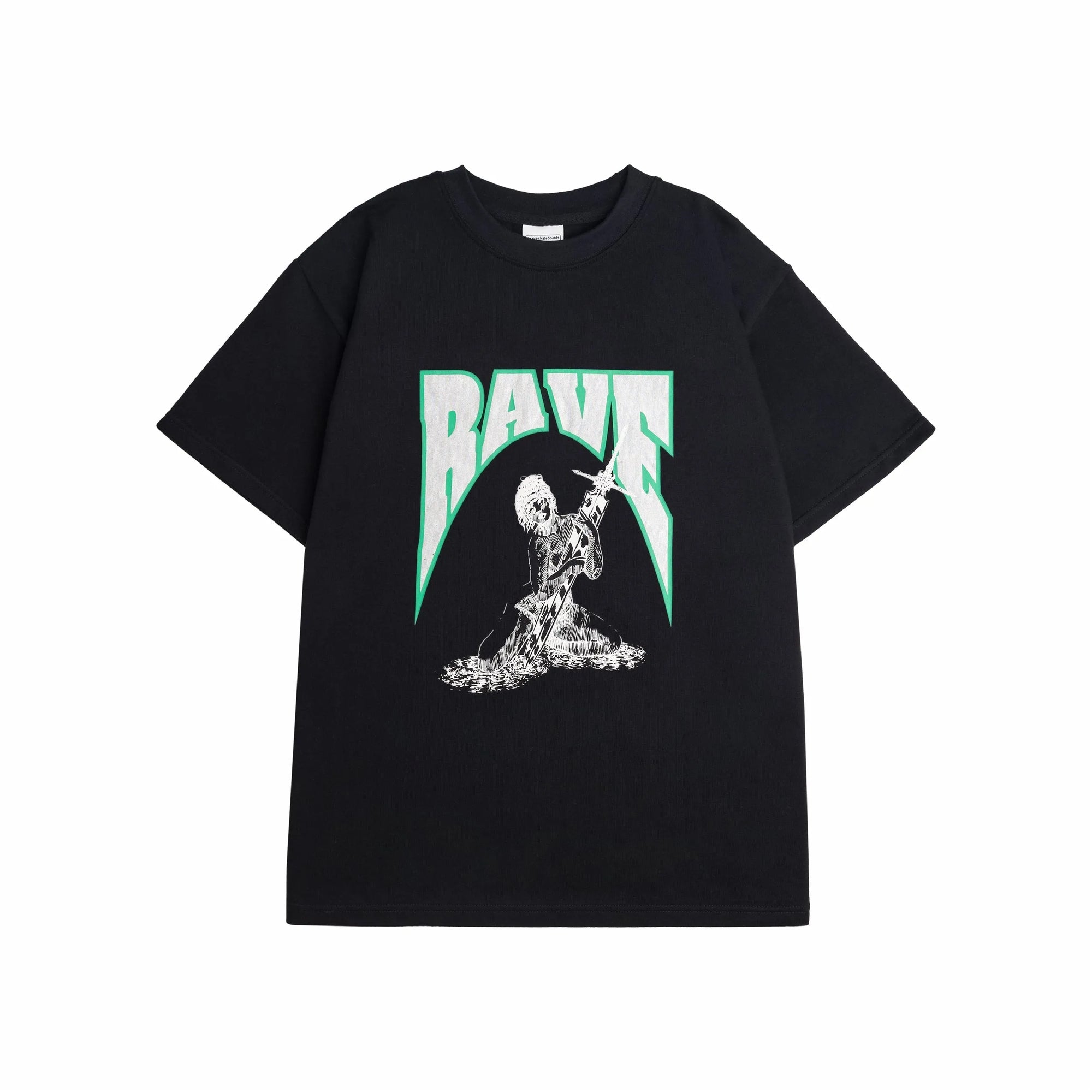 Rave Skateboards - CASCA tee - Black - ARROW & BEAST
