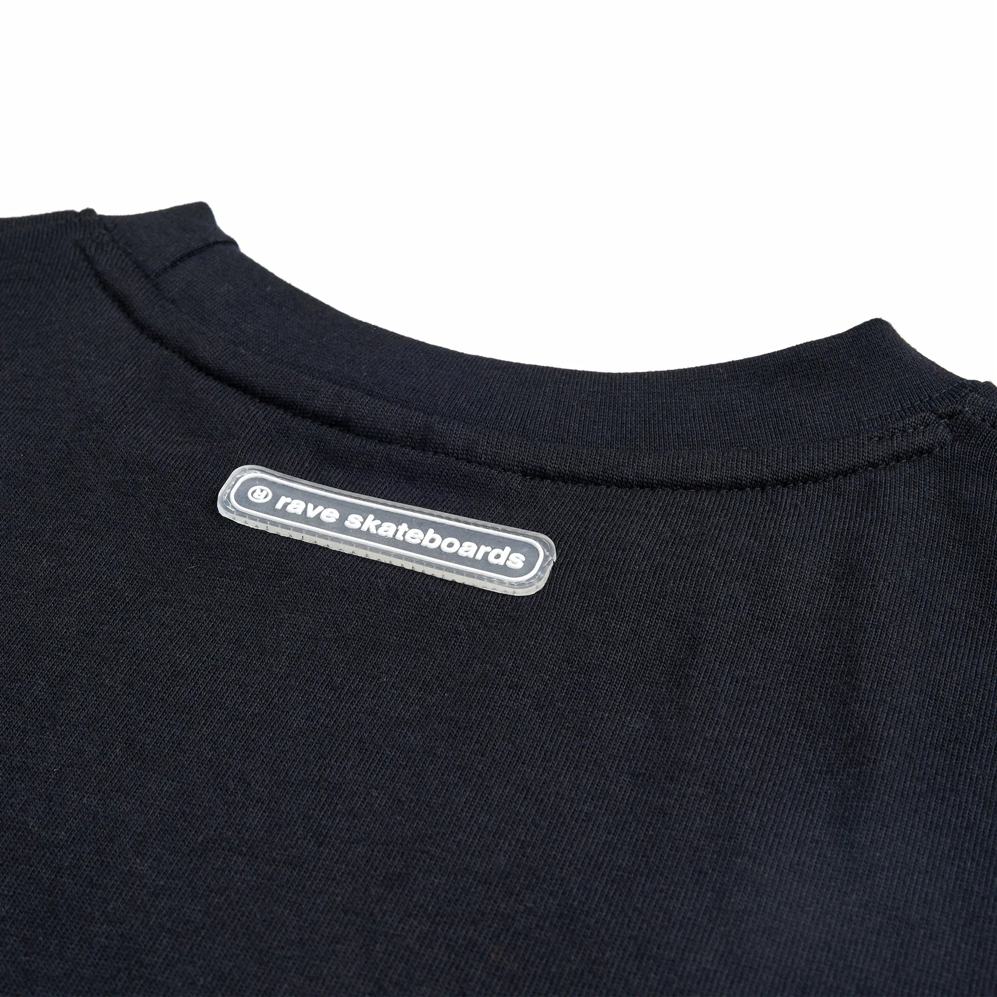 Rave Skateboards - CORE LOGO tee - Black - ARROW & BEAST