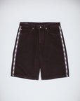 Fucking Awesome - Striped Jean Short - Black - ARROW & BEAST