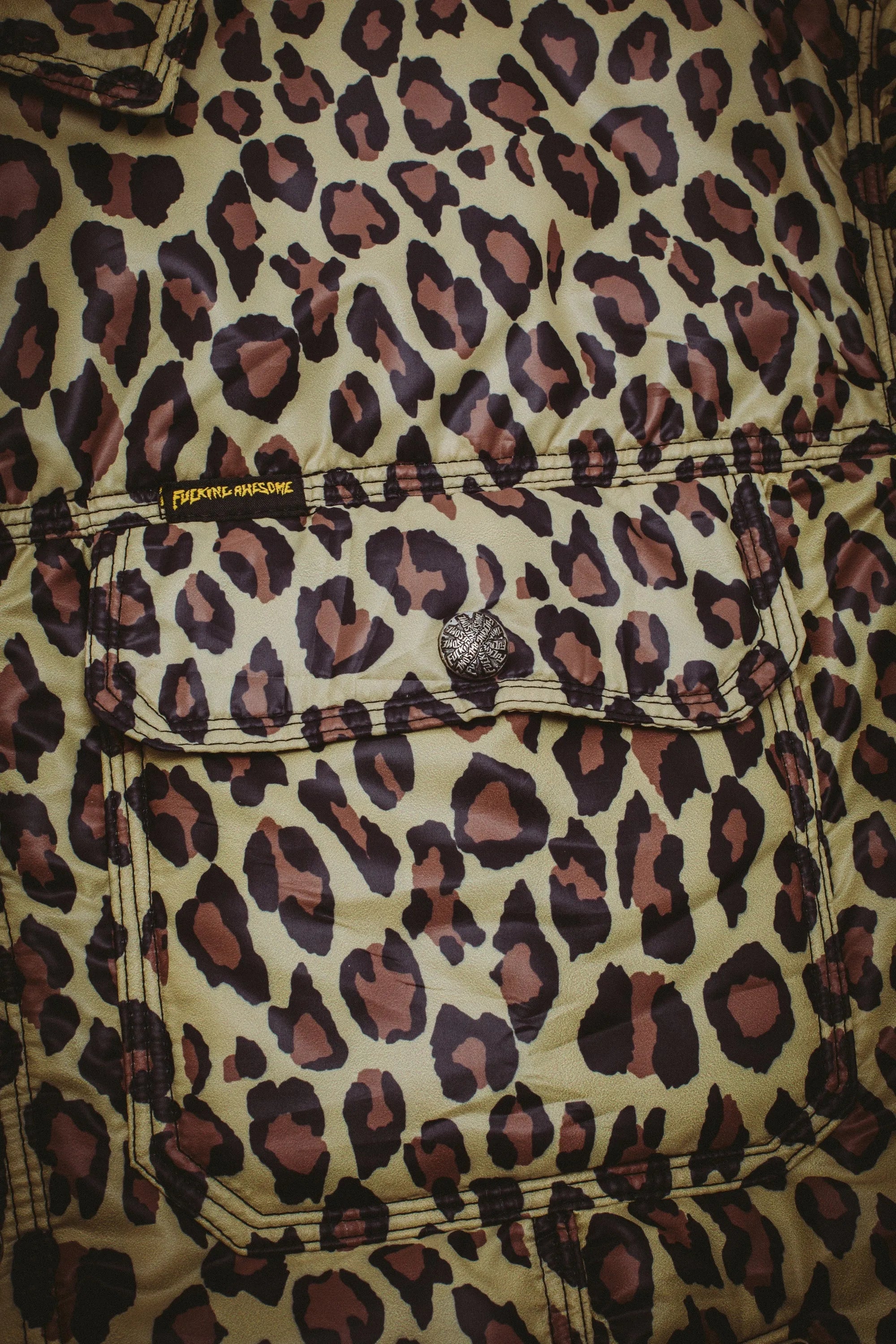 Fucking Awesome - Nylon Oversized Trucker - Leopard - ARROW & BEAST