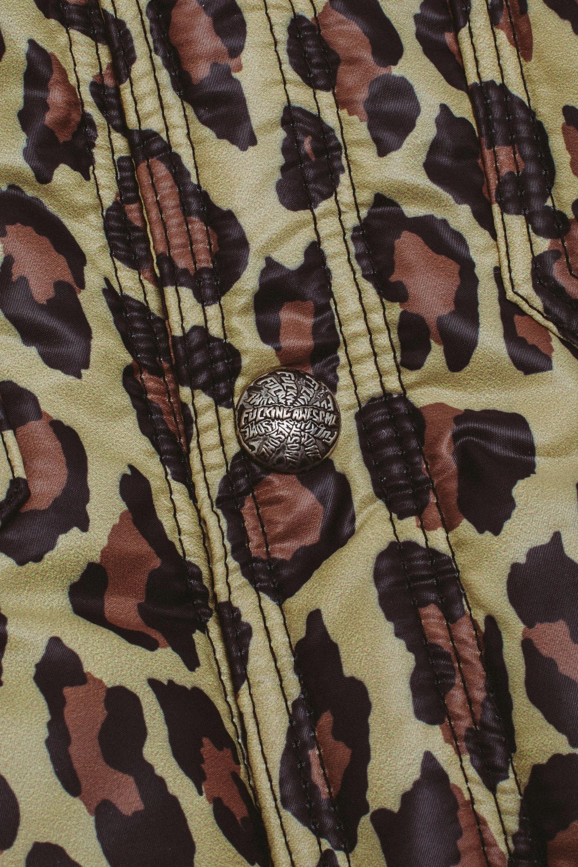 Fucking Awesome - Nylon Oversized Trucker - Leopard - ARROW & BEAST