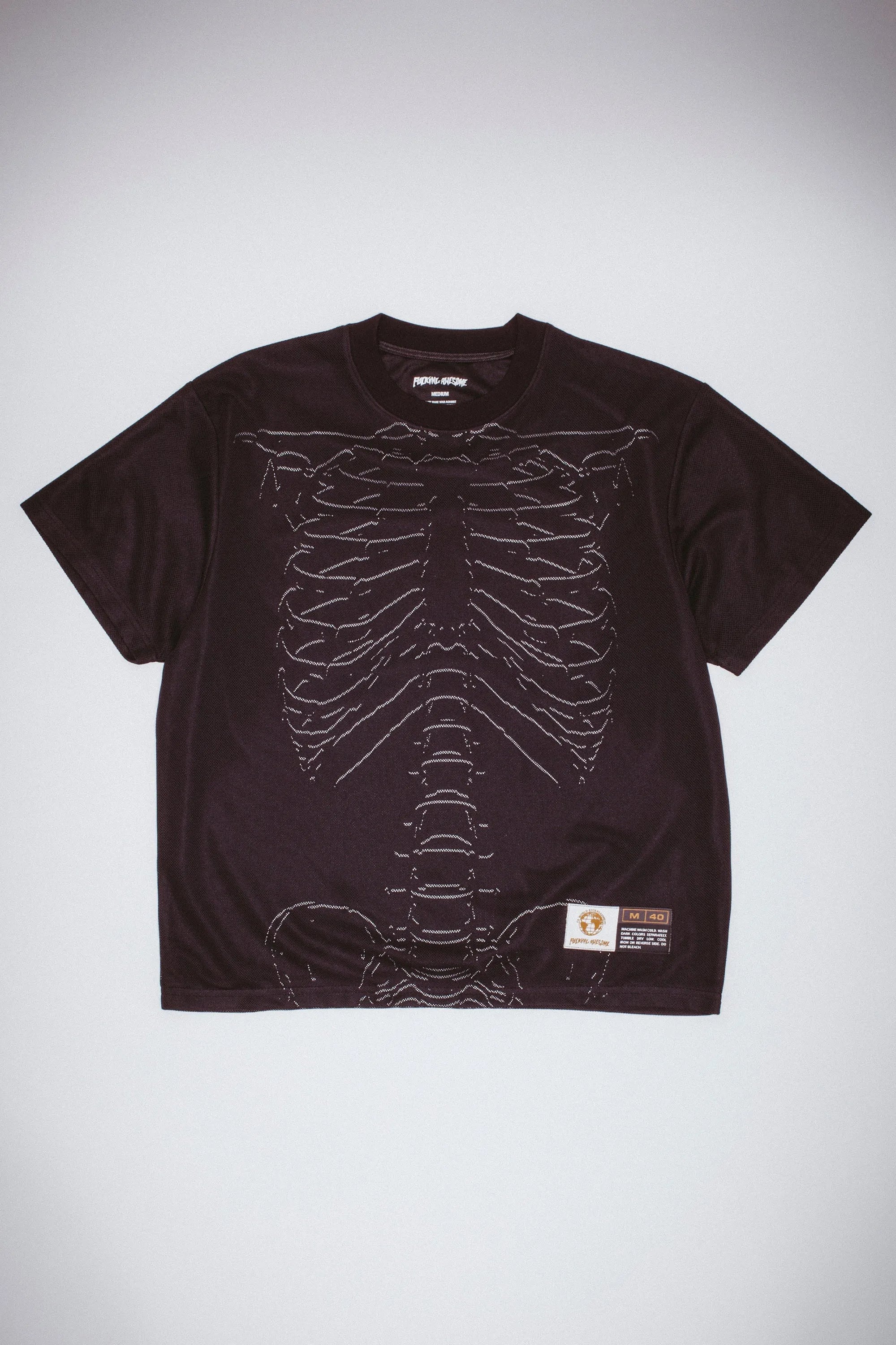 Fucking Awesome - Skeleton Mesh Tee - Black - ARROW & BEAST