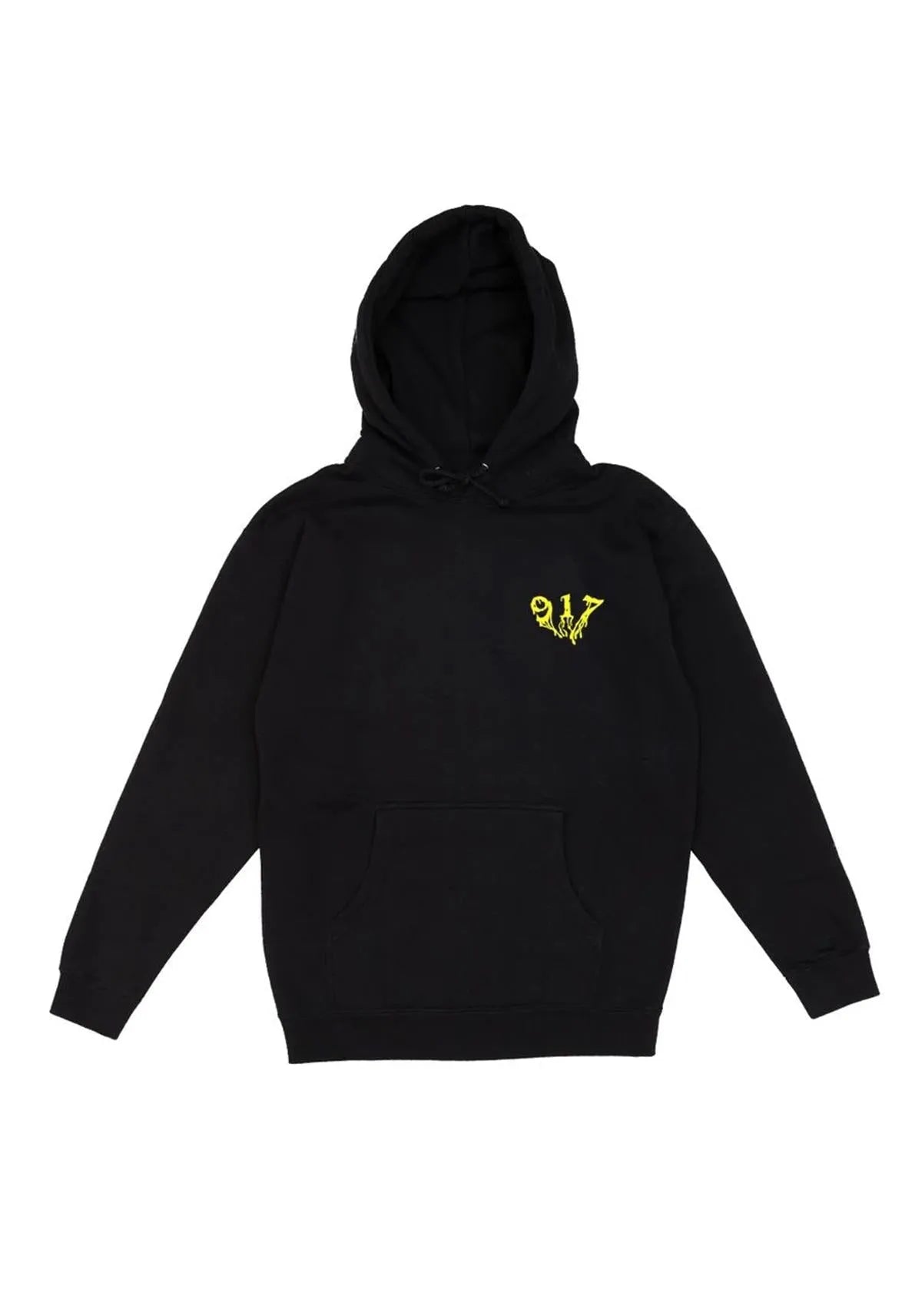 Call Me 917 Skull Blk Hoodie Black - ARROW & BEAST