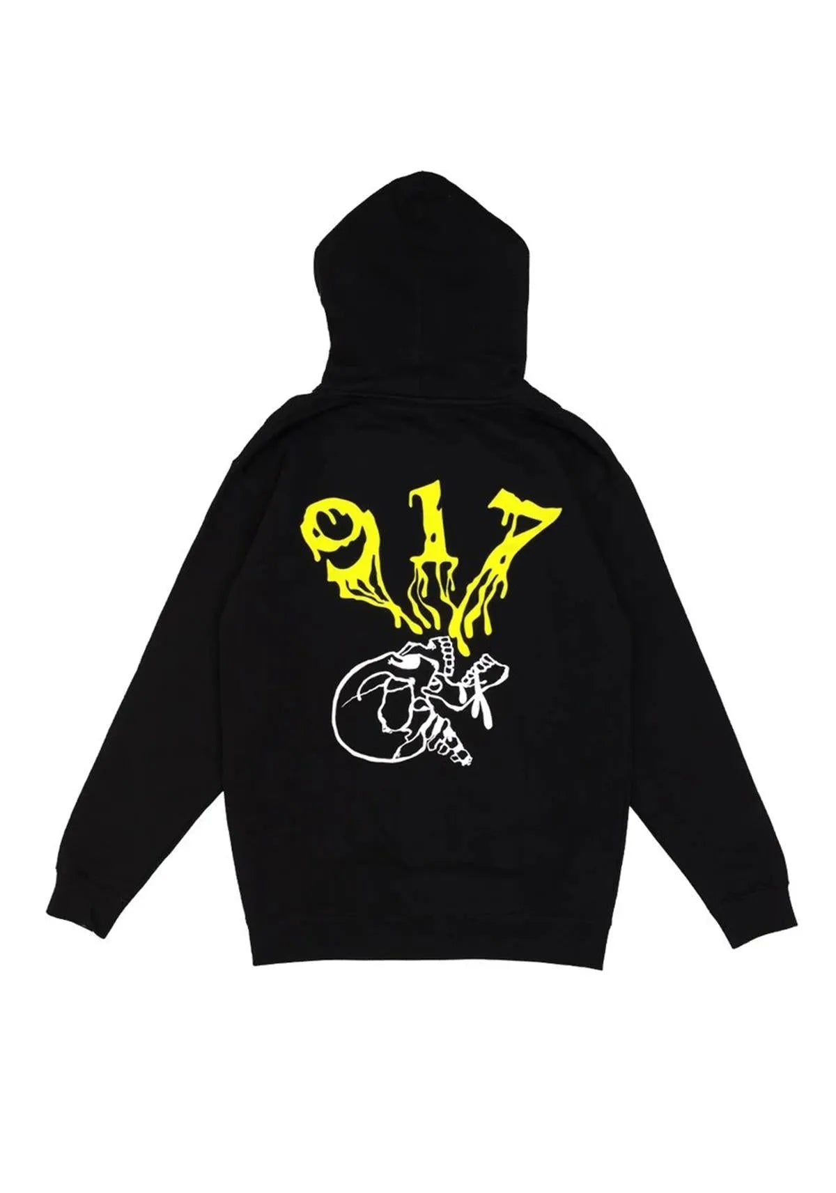 Call Me 917 Skull Blk Hoodie Black - ARROW & BEAST