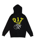 Call Me 917 Skull Blk Hoodie Black - ARROW & BEAST