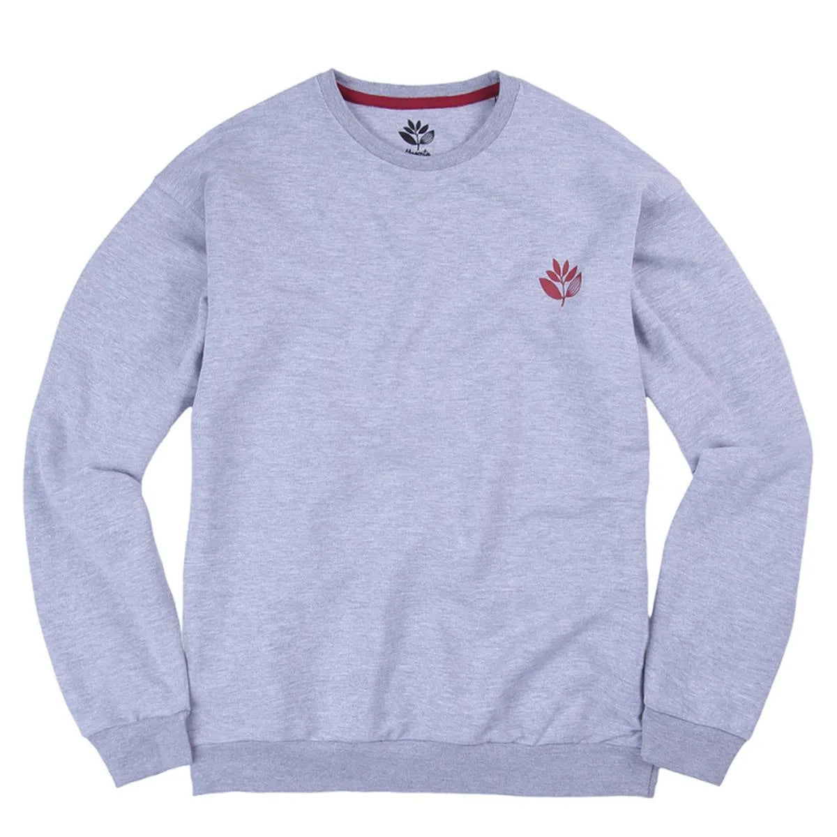 Magenta Skateboards Heart Plant Crewneck Heather Grey - ARROW & BEAST
