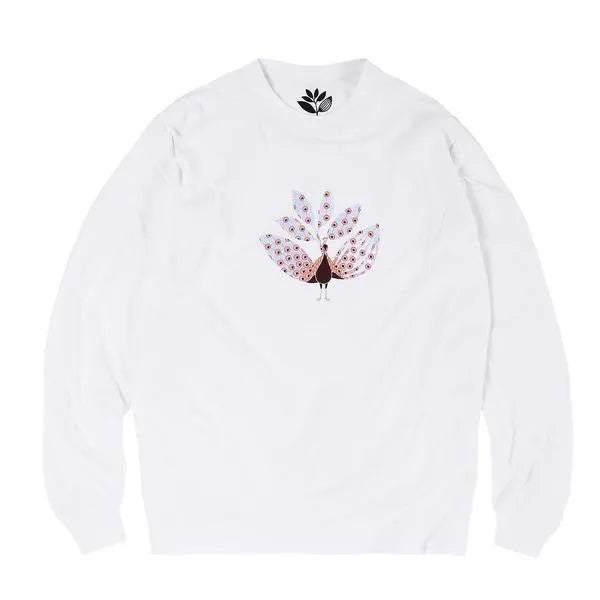 Magenta Skateboards - Peacock L/S white - ARROW & BEAST