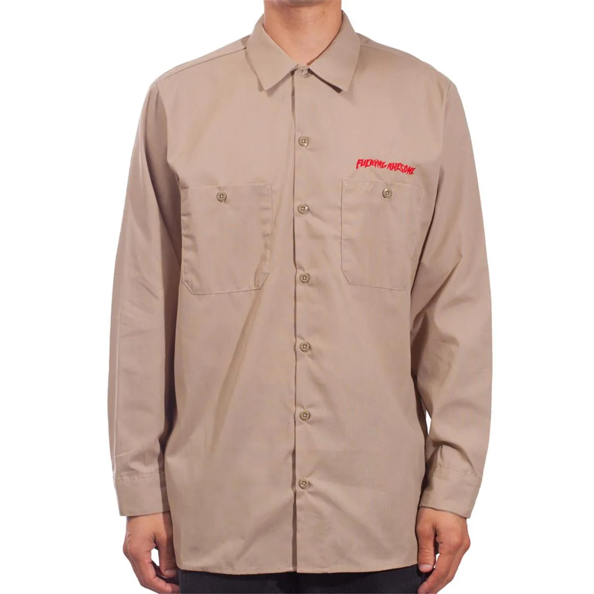 Fucking Awesome - Quadrophenia L/s Workshirt Military Khaki - ARROW & BEAST