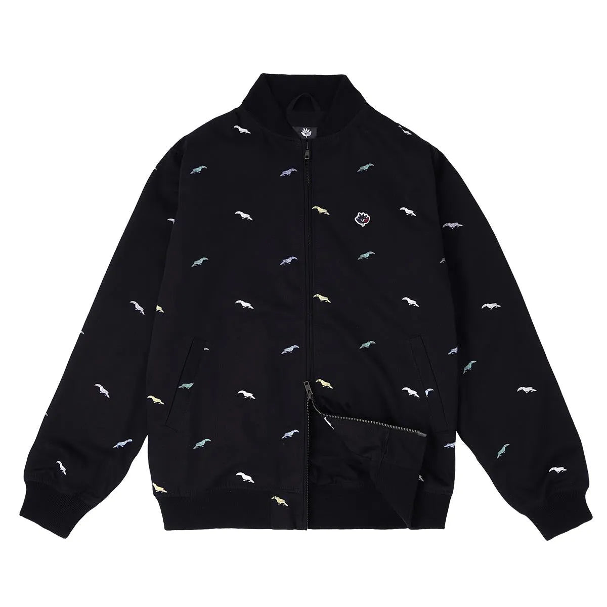 Magenta Skateboards Flock Bomber Jacket black - ARROW & BEAST