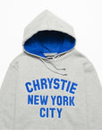 Chrystie NYC – Varsity Logo Hoodie a.grey Ash Grey