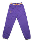 Chrystie NYC Varsity Logo Sweatpants Purple - ARROW & BEAST