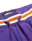 Chrystie NYC Varsity Logo Sweatpants Purple - ARROW & BEAST
