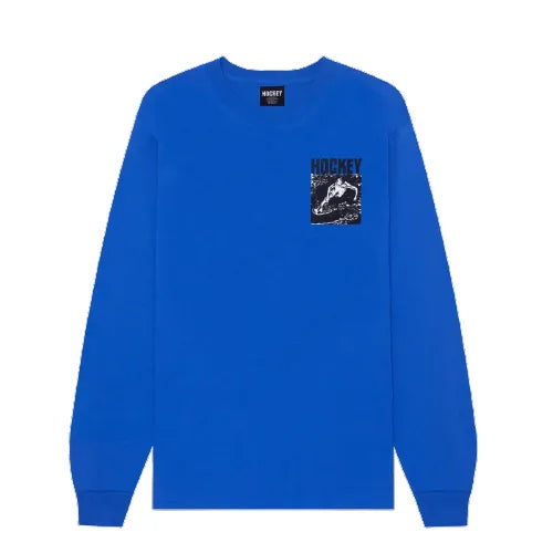 Hockey Skateboards Skim L/S Tee Royal - Royal - ARROW & BEAST