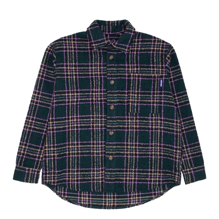 Fucking Awesome Less Heavyweight Flannel Green Purple