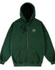 Magenta Skateboards - LE BAISER ZIPPED HOODIE - FORREST GREEN - Forest Green - ARROW & BEAST
