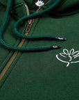 Magenta Skateboards - LE BAISER ZIPPED HOODIE - FORREST GREEN - Forest Green - ARROW & BEAST