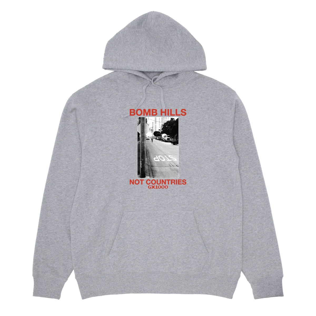 GX1000 - Bomb Hills Hoodie - Heather Grey - ARROW & BEAST