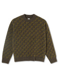 Polar Skate Co. Polar Knit Sweater Army Green - ARROW & BEAST
