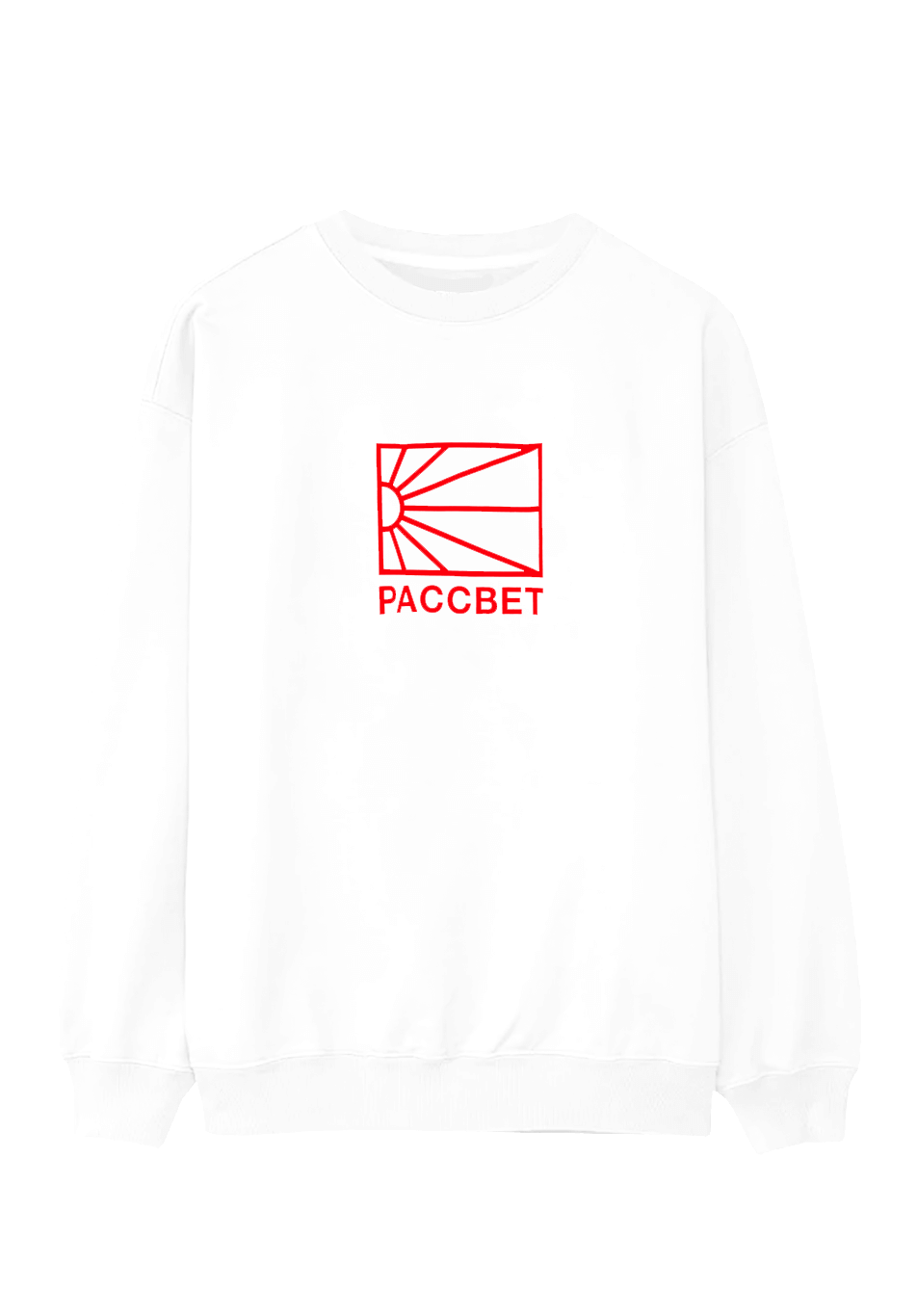 Rassvet #11 Big Logo LS White - ARROW & BEAST