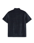 Polar Skate Co. Velour Polo Shirt Grey Blue - ARROW & BEAST