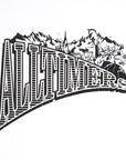 Alltimers Mountains Of Liberty Tee White - ARROW & BEAST