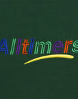 Alltimers - Embroidered Estate Crew Dark Green - ARROW & BEAST