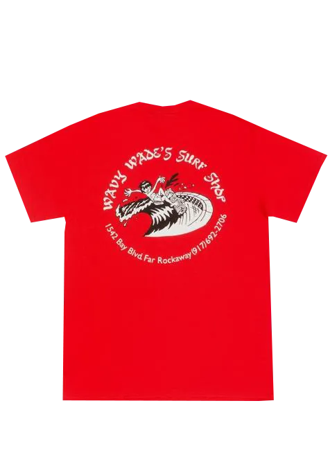 Call Me 917 Wavy Wade Tee Red - ARROW & BEAST