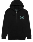 Chrystie NYC Zeus Logo Zip Hoodie Black - ARROW & BEAST