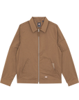 Dickies Skate x Pop Trading Co Eisenhower Jacket Rain Drum Brown - ARROW & BEAST