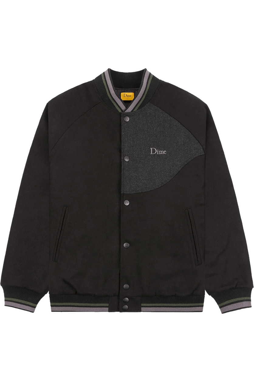 Dime MTL Letterman Wool Jacket Black – ARROW & BEAST