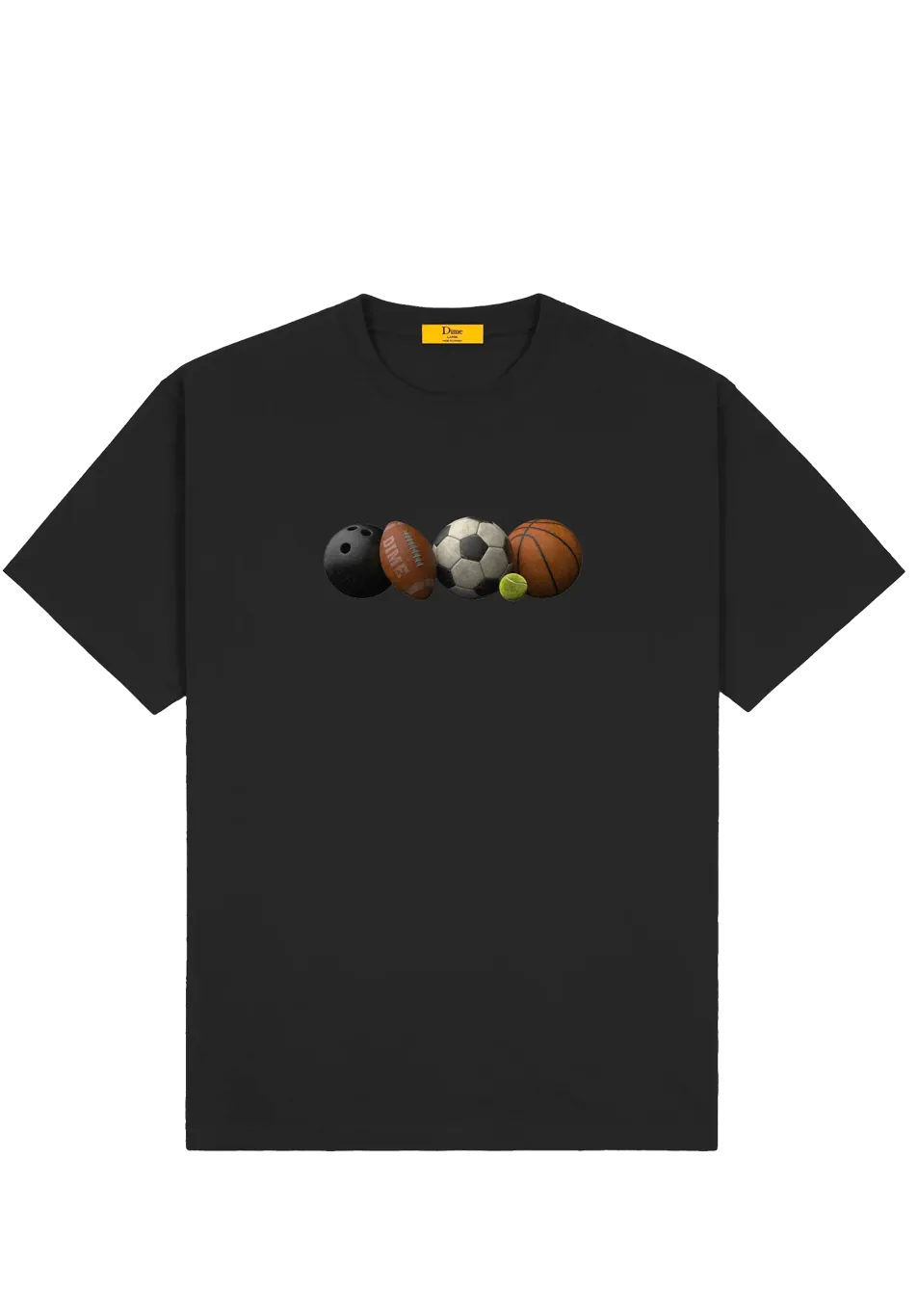 Dime MTL Jock Tee Black ONLINE ONLY - ARROW & BEAST