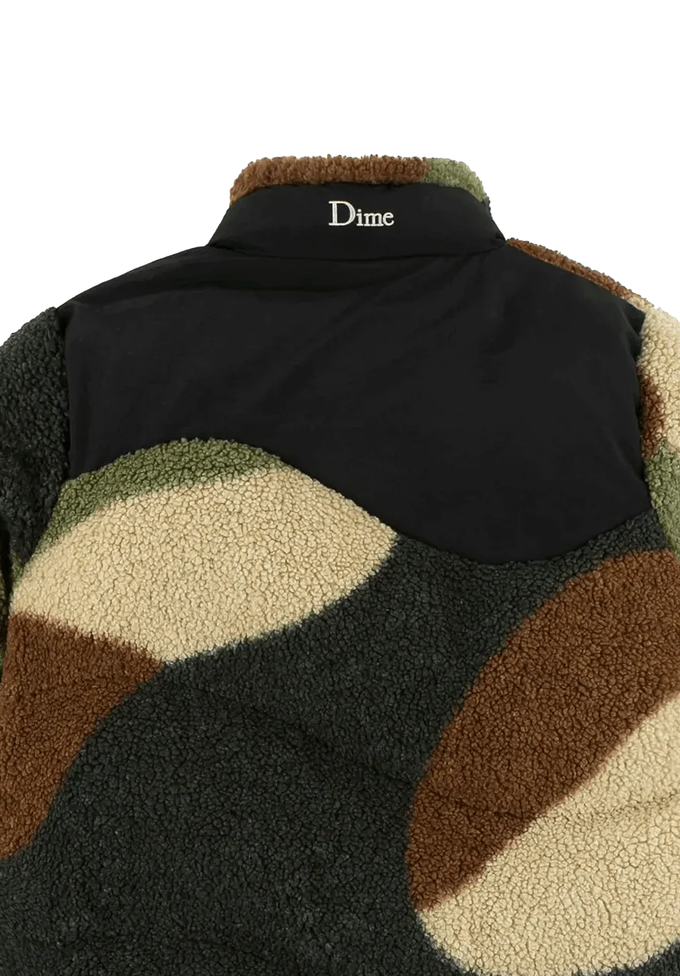 Dime MTL Sherpa Puffer Jacket Camo ONLINE ONLY - ARROW & BEAST