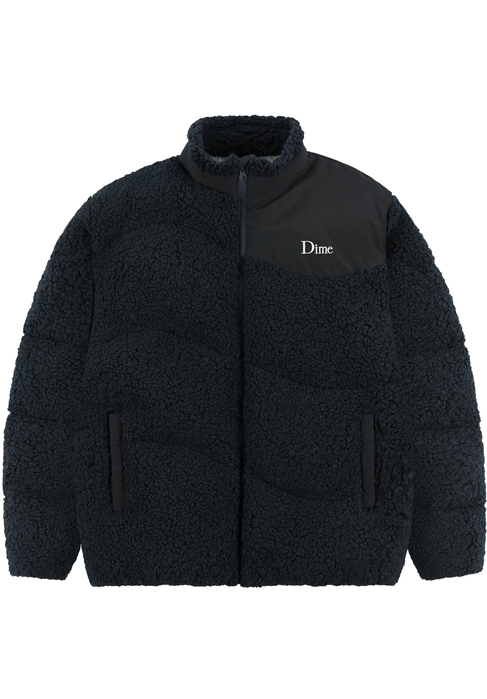 Dime MTL Sherpa Puffer Jacket Navy