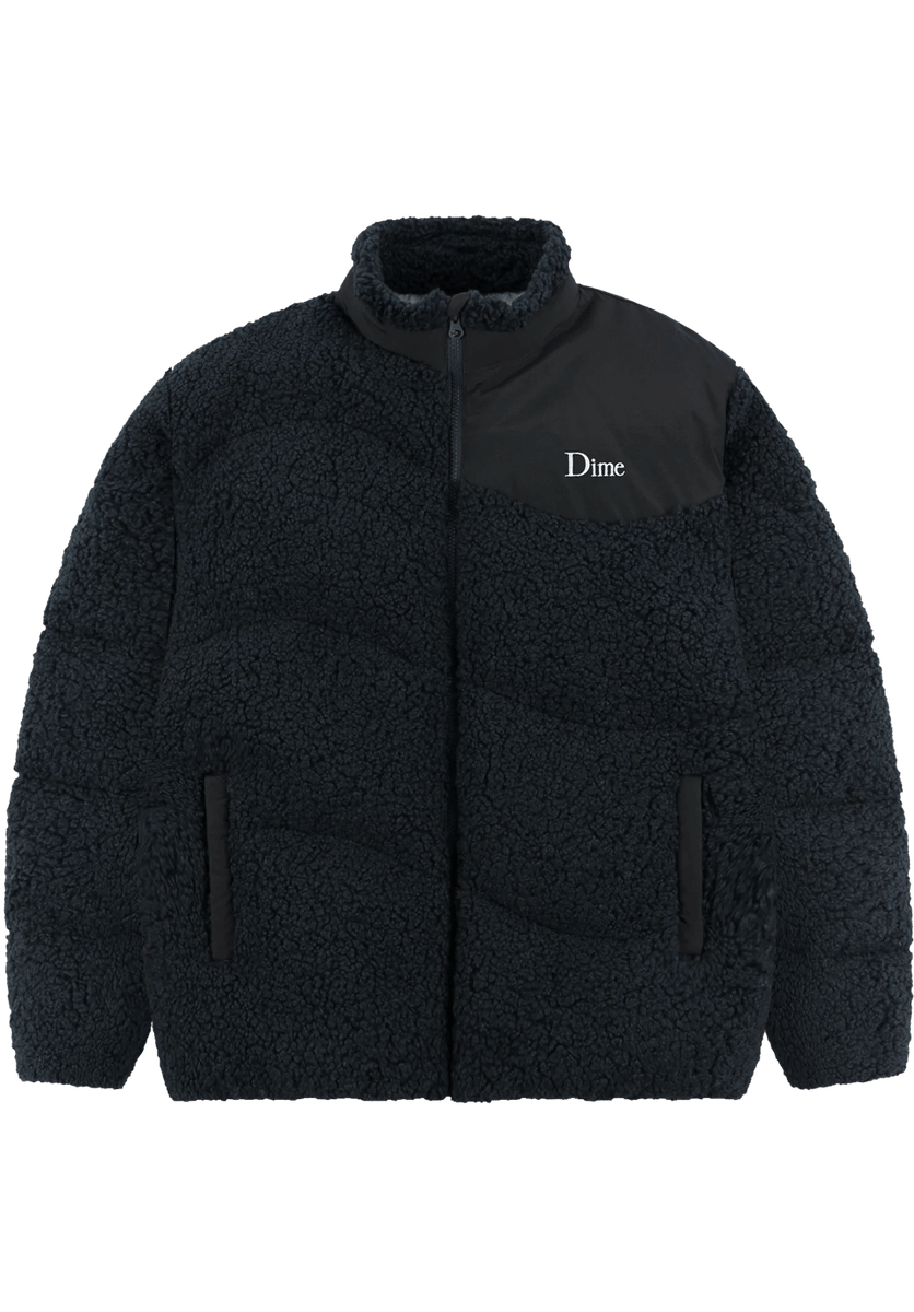 Dime MTL Sherpa Puffer Jacket Navy – ARROW & BEAST