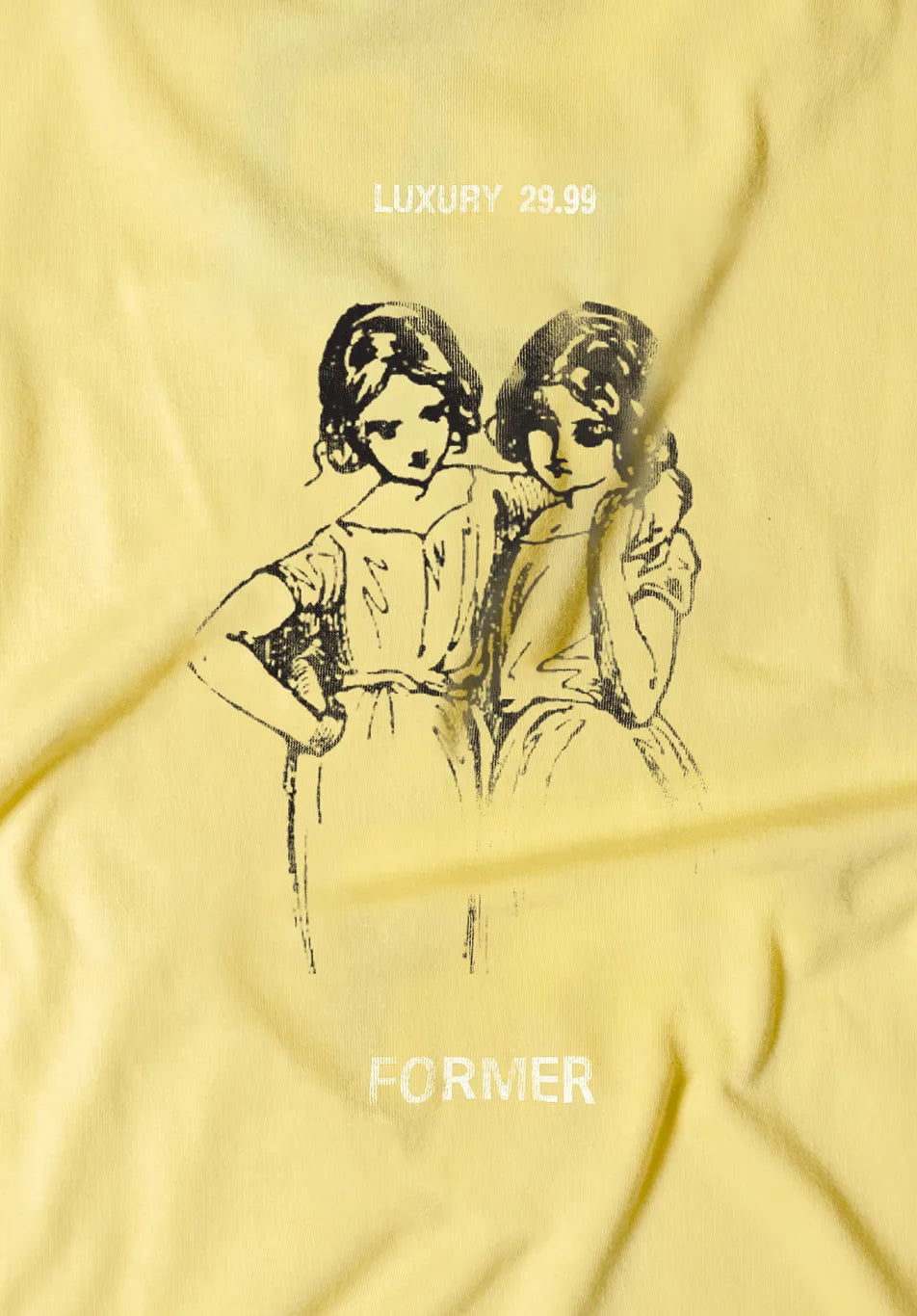 Former Merchandise Disintegrate Tee Flax - ARROW & BEAST