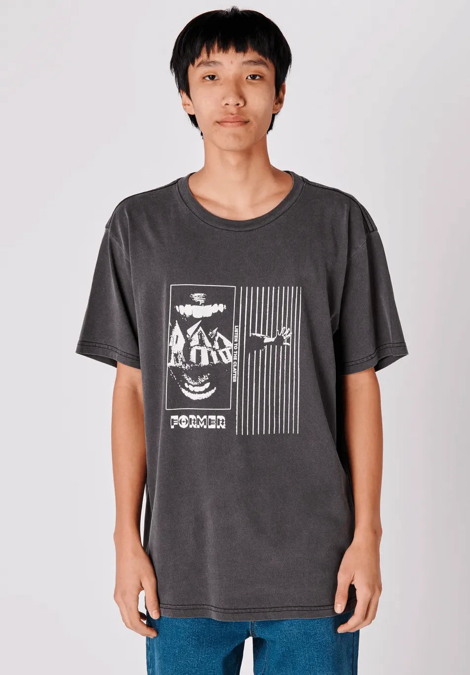 Former Merchandise Paradox Tee Washed Black - ARROW & BEAST