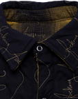 Fucking Awesome Lightweight Reversible Flannel Jacket Black Yellow - ARROW & BEAST