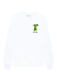 Fucking Awesome Three Headed Dog Longsleeve White