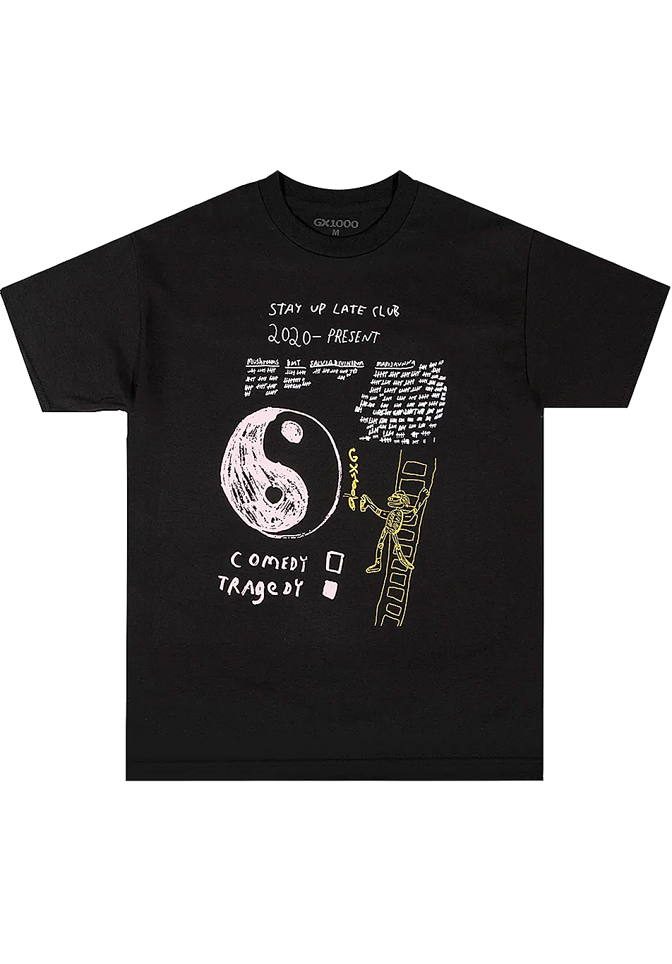 GX1000 Stay Up Late Club Tee Black - ARROW & BEAST