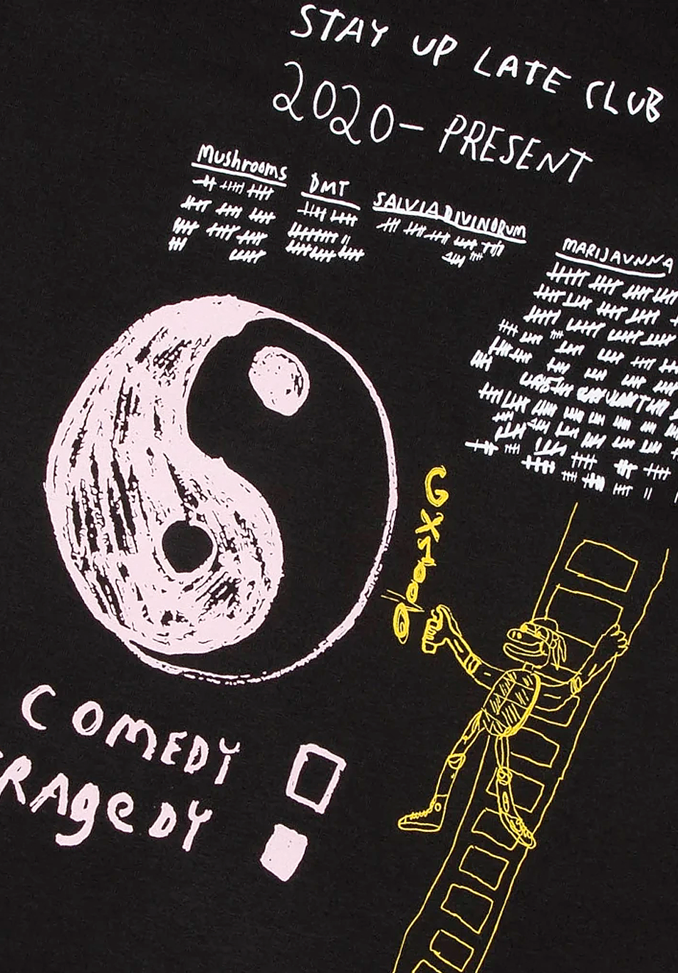 GX1000 Stay Up Late Club Tee Black - ARROW & BEAST