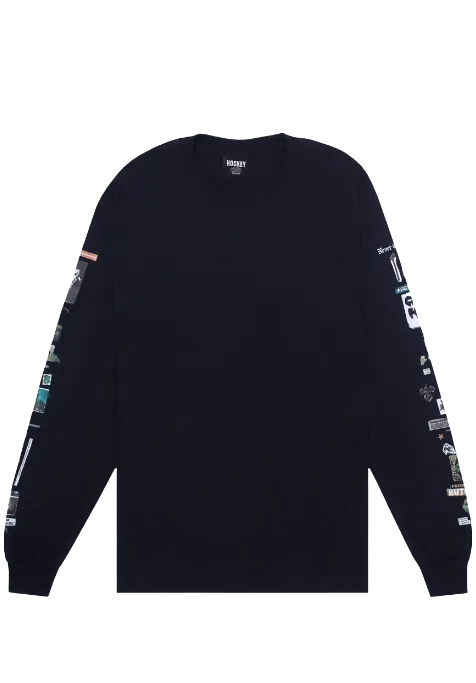 Hockey Skateboards Summoned L/s Tee Black - ARROW & BEAST