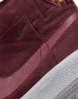 Nike SB Zoom Blazer Mid Premium Shoe Maroon DV7898-600
