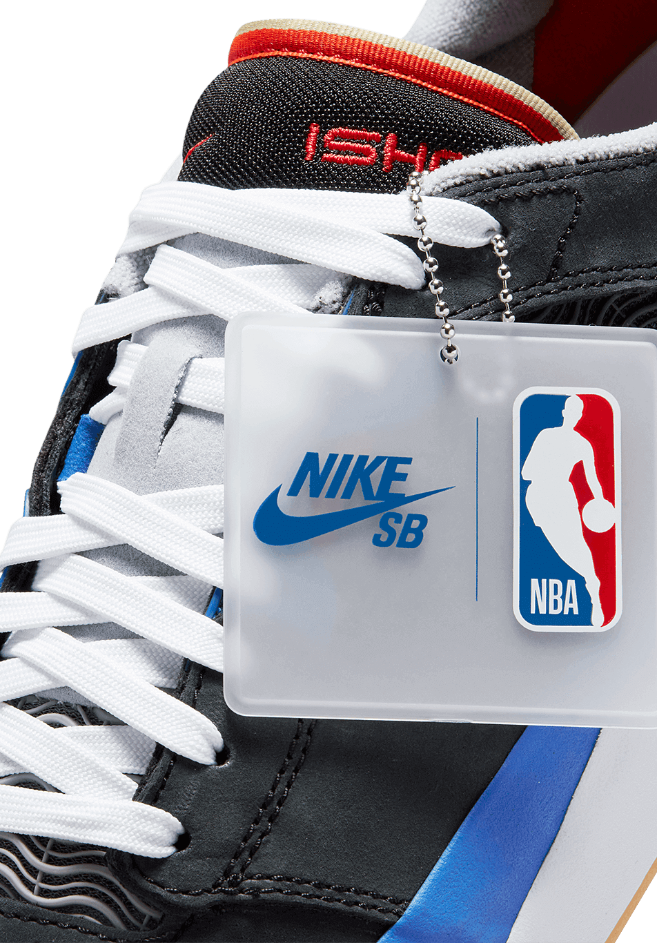 Nike SB Ishod x NBA Premium Shoe Black Blue Red - ARROW & BEAST