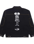 Fucking Awesome - Twin Skull Trucker Jacket - Black - ARROW & BEAST