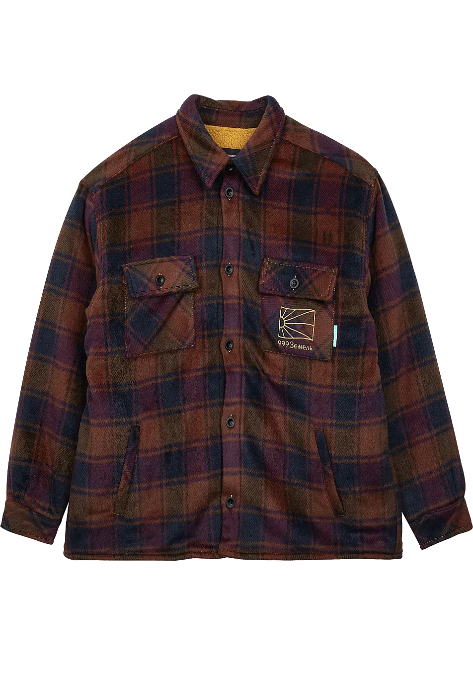 Rassvet #9 Sherpa Lined Woven Shirt Navy ONLINE ONLY - ARROW & BEAST