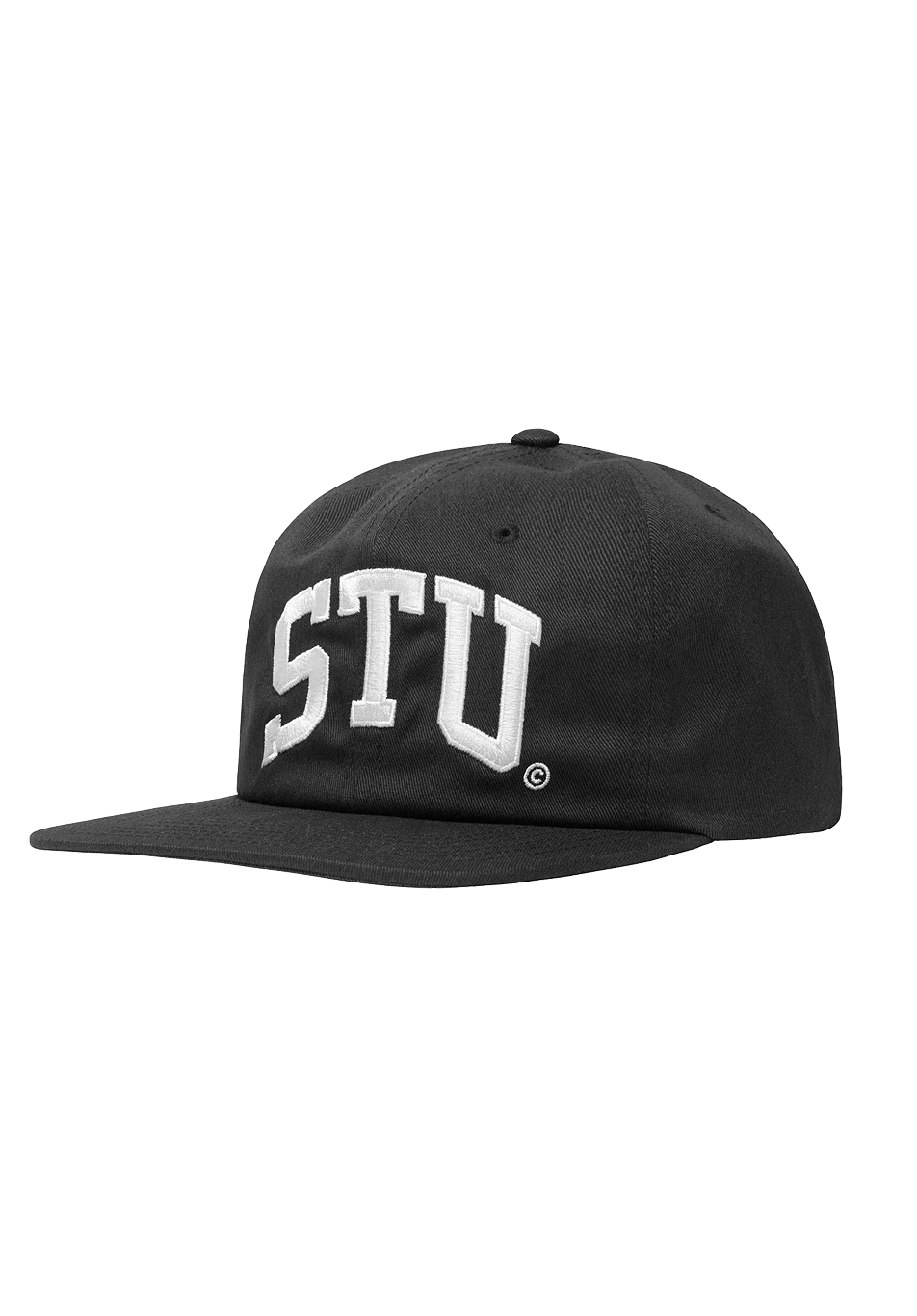 Stussy Stu Arch Strapback Cap Black