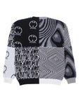 Fucking Awesome - Cult Of Personality Sweater Black/White - Black / White / Grey - ARROW & BEAST